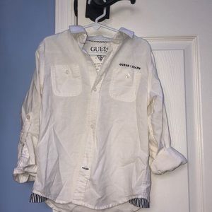 White button down for boys
